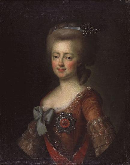 Dimitri Levitzky Portrait of Grand Duchess Maria Fyodorovna oil painting image